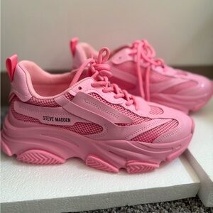 Steve Madden Vibrant Pink Athletic Shoes